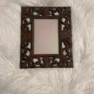 Cast Iron Fleur de Lis Picture Wall Frame